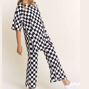 New Checkered Top & Pant Set